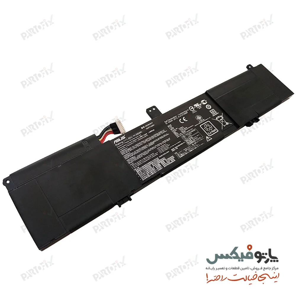 باتری اورجینال لپ تاپ ایسوس TP301 پارت نامبر C31N1517