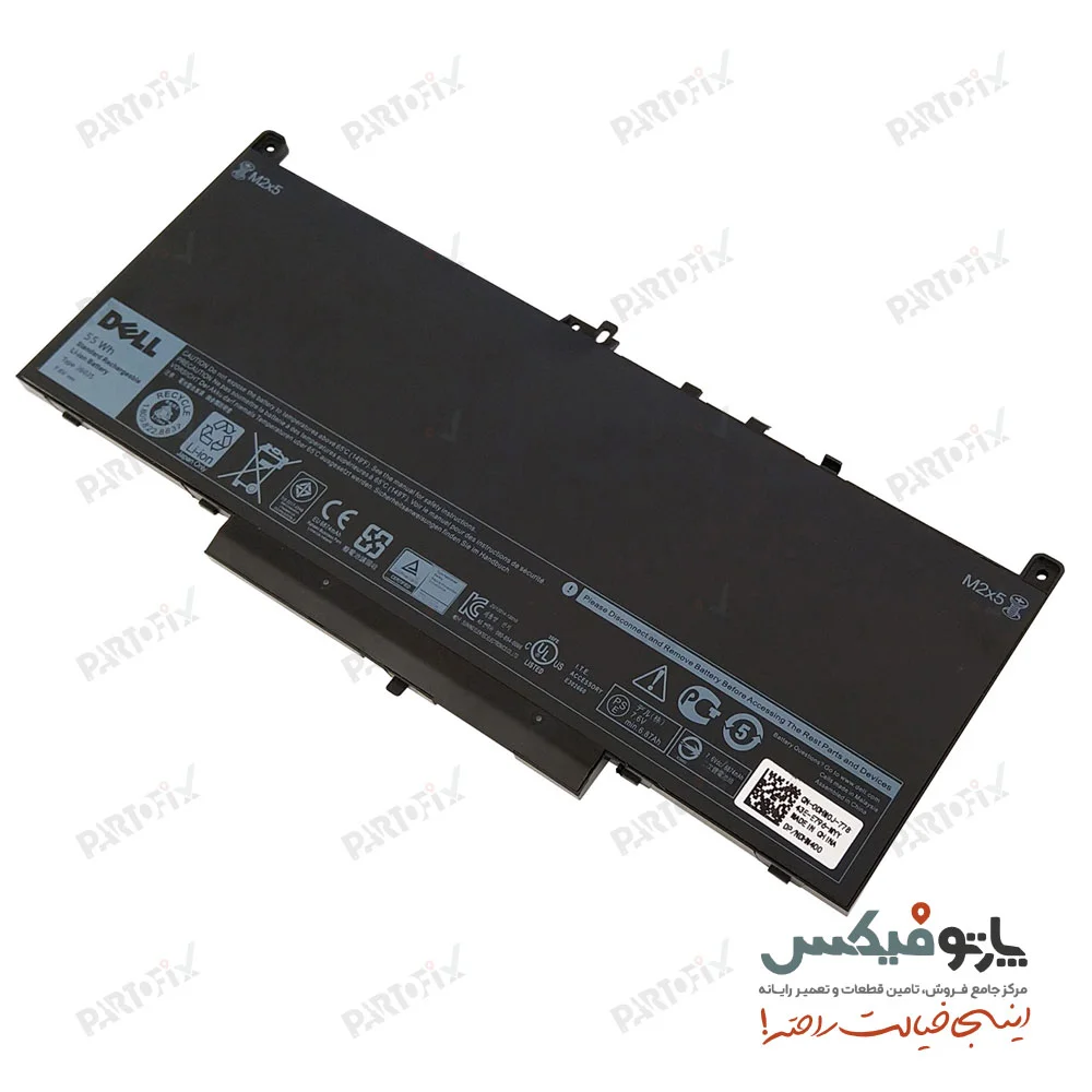 باتری اورجینال لپ تاپ دل Latitude E7470 , E7270 پارت نامبر J60J5 , MC34Y