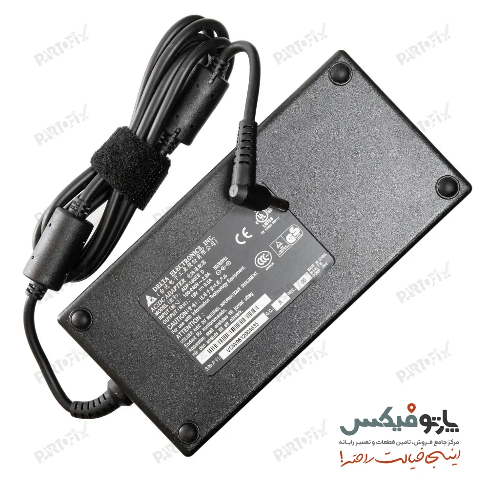 شارژر اورجینال دلتا 19 ولت 9.5 آمپر کانکتور 5.5x2.5 مناسب برای ایسوس و ام اس آی