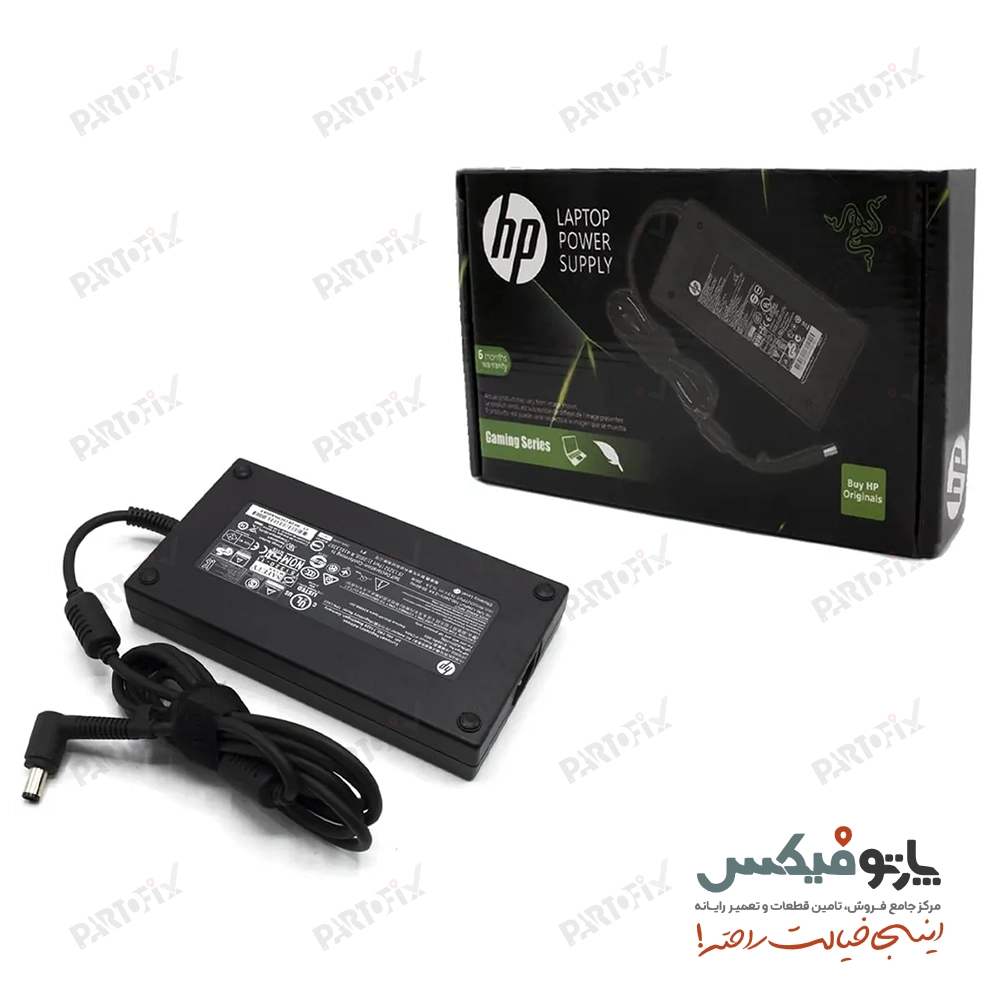 شارژر اورجینال لپ تاپ اچ پی 19.5 ولت 10.3 آمپر 7.4x5.0