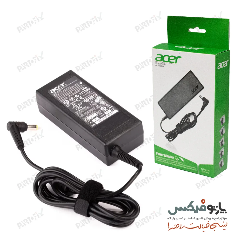 شارژر اورجینال لپ تاپ ایسر 19 ولت 3.42 آمپر 5.5x1.7
