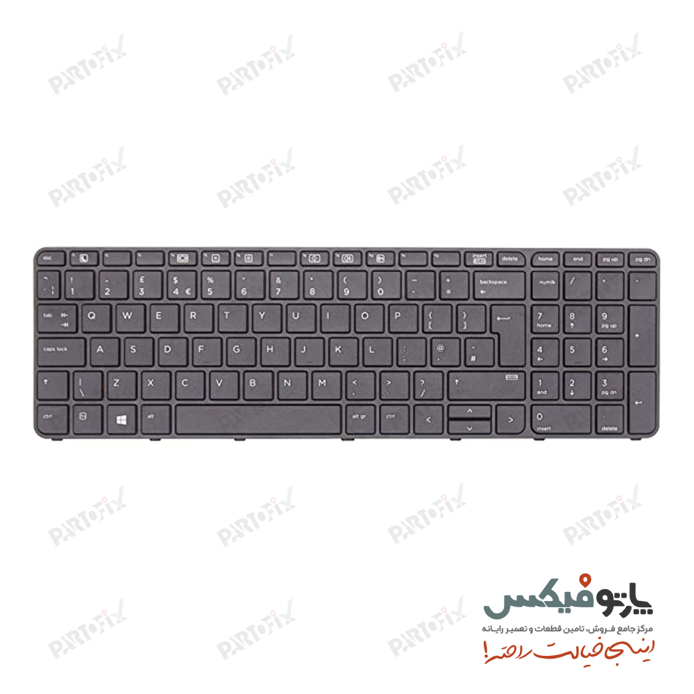 کیبورد لپ تاپ اچ پی HP ProBook 450 G3 مشکی با بکلایت