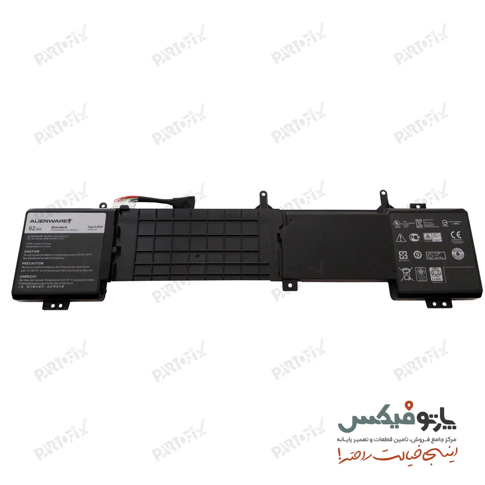 باتری اورجینال لپ تاپ دل Dell Alienware 17 R2 R3 6JHDV