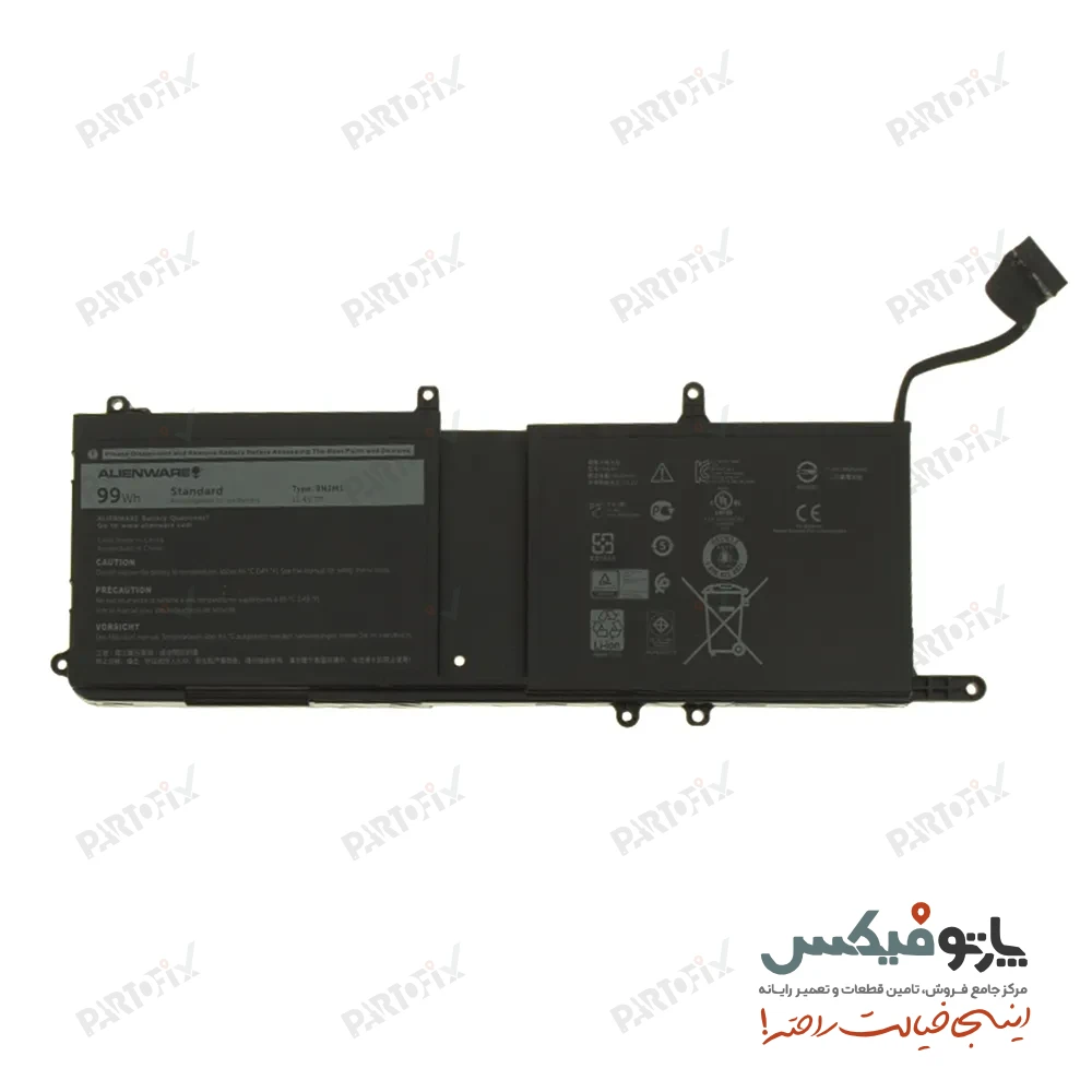باتری اورجینال لپ تاپ دل Dell Alienware 15 17 9NJM1