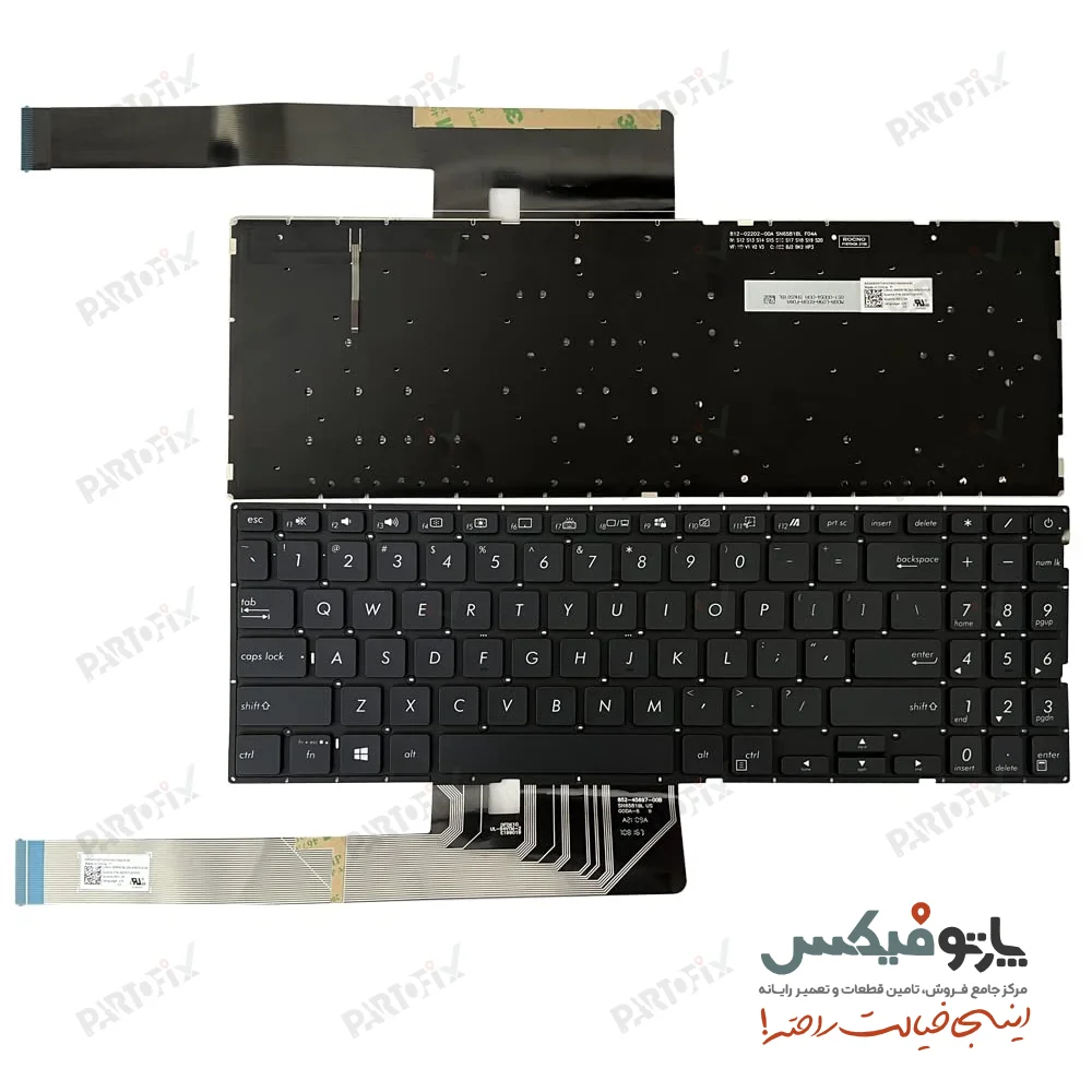 کیبورد لپ تاپ ایسوس ASUS K571_X571_F571 با بکلايت