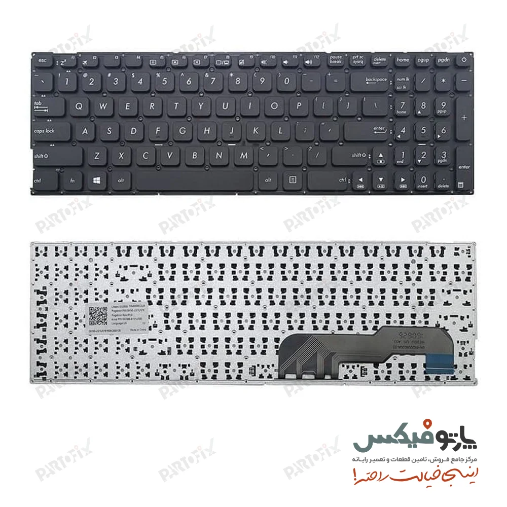 کیبورد لپ تاپ ایسوسAsus K541 X541 اینتر کوچک - مشکی
