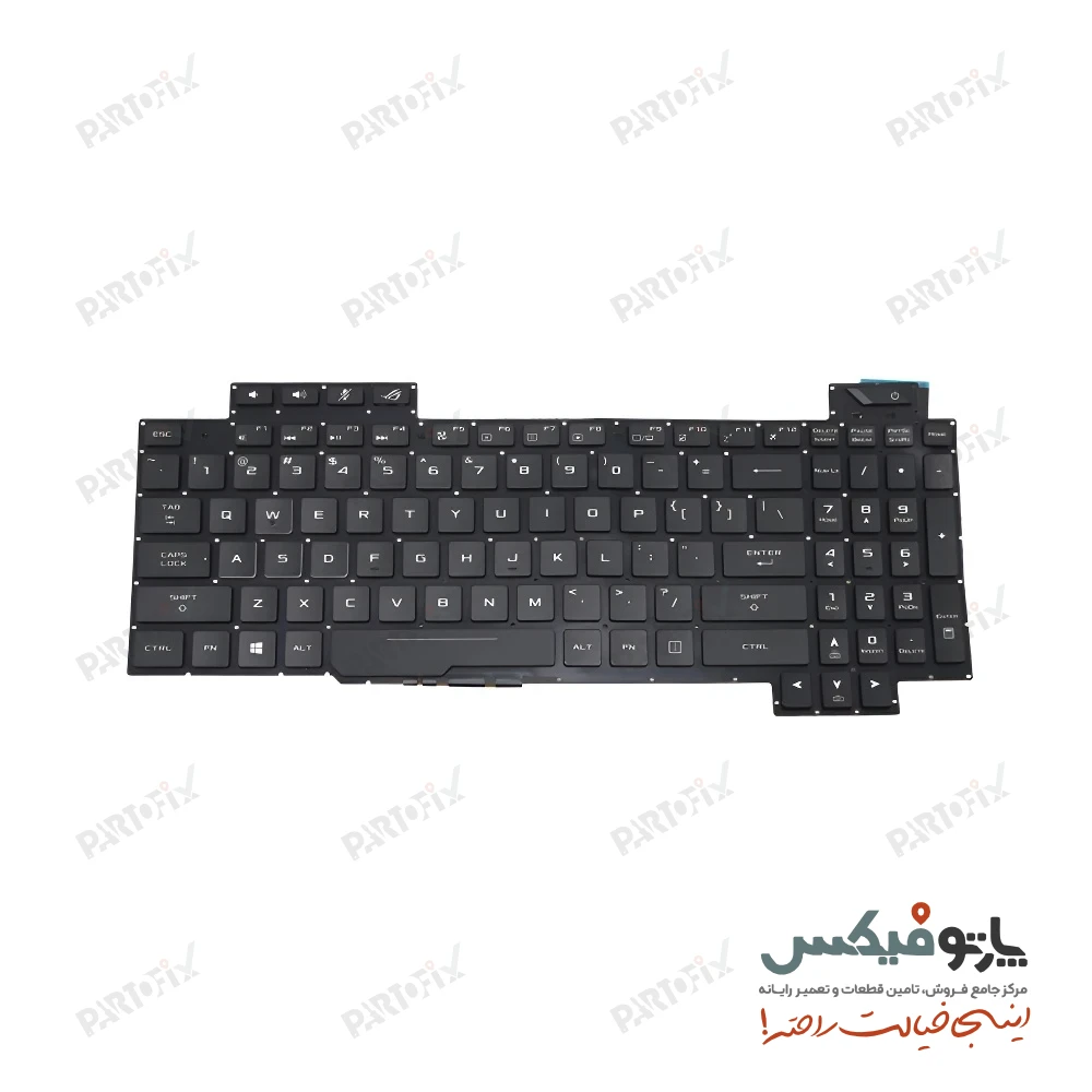 کیبورد لپ تاپ ایسوس Asus FX503 GL503 اینترکوچک - بابکلایت