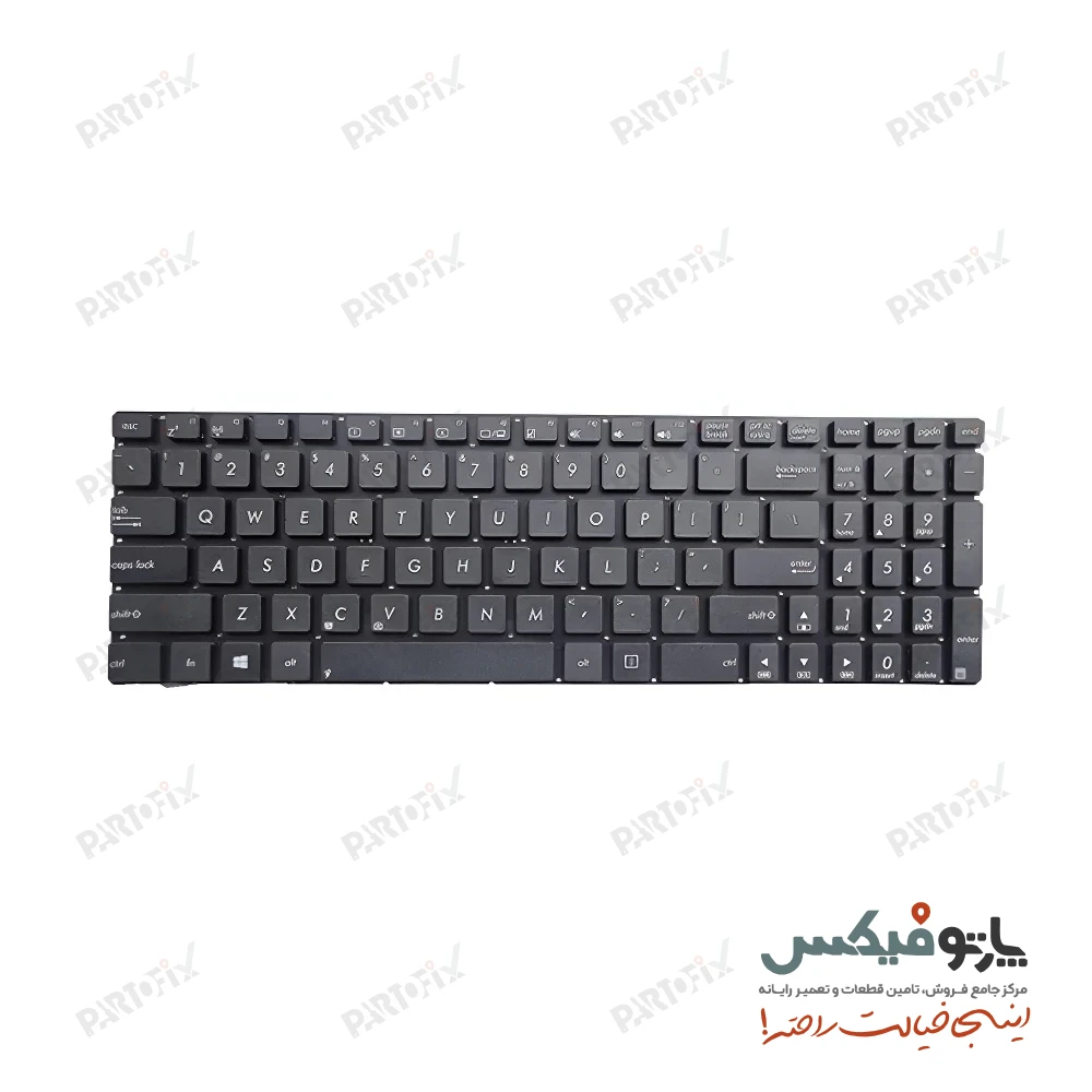 کیبورد لپ تاپ ایسوس Asus N56 N76 G56 مشکی-اینترکوچک بدون فریم