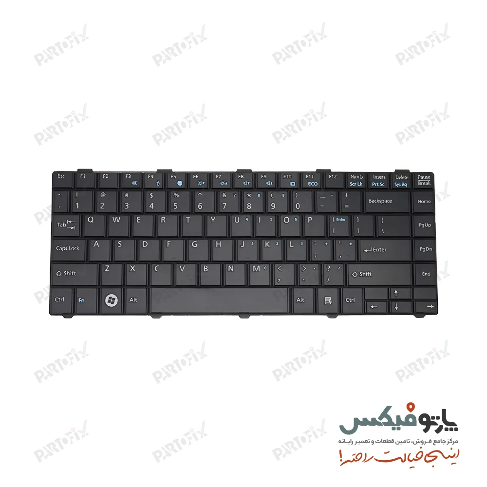 کیبورد لپ تاپ فوجیتسو Fujitsu Lifebook LH520 LH530 مشکی