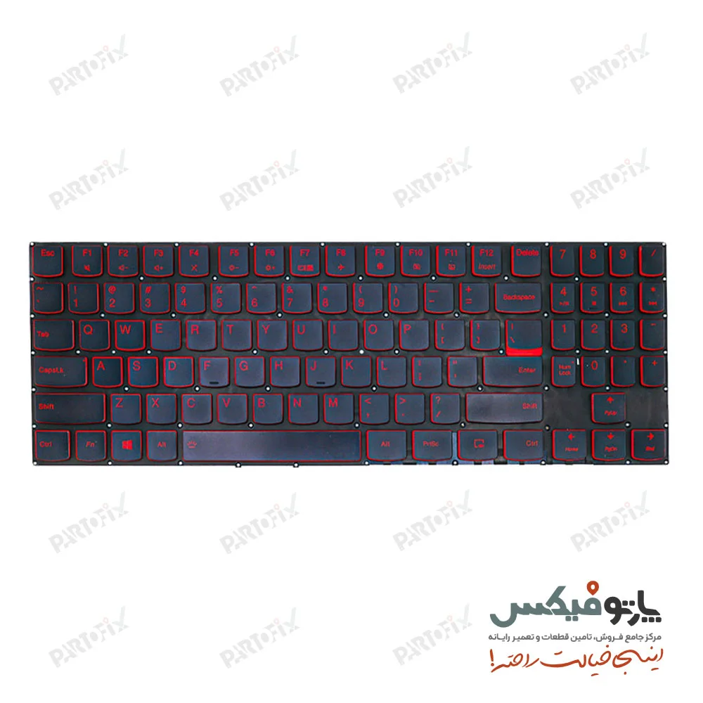 کیبورد لپ تاپ لنوو Lenovo Legion Y7000 Y540-15IKB با بکلایت- مشکی قرمز