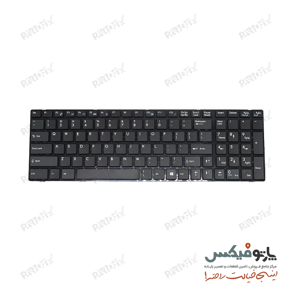 کیبورد لپ تاپ ام اس آیMSI CX61 مشکی-با فریم