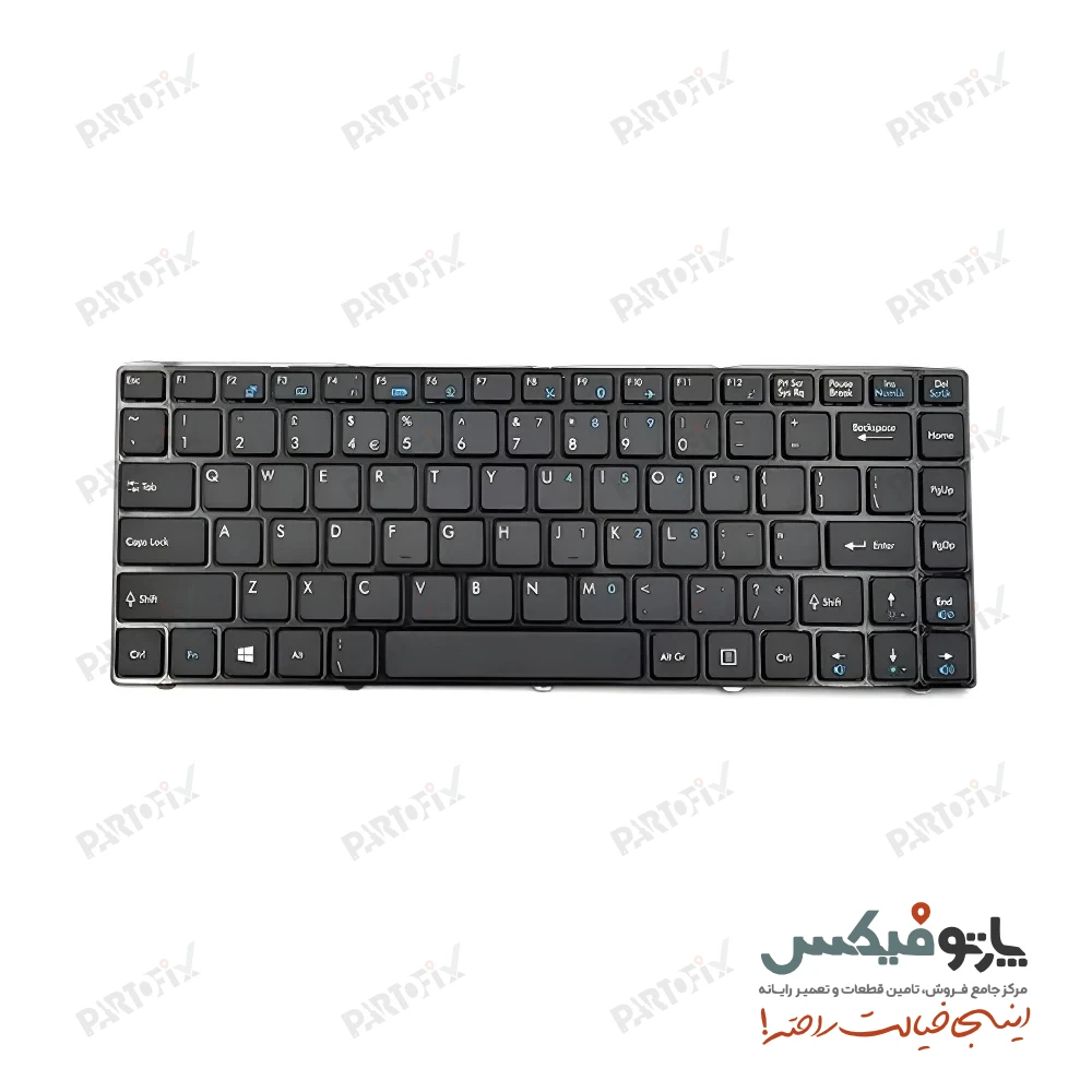 کیبورد لپ تاپ ام اس آی GE40 بدون بک لایت