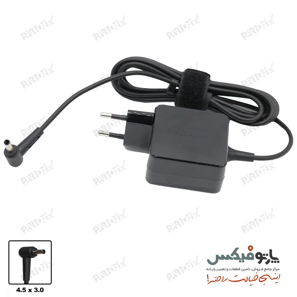 شارژر اورجینال لپ تاپ ایسوس 19 ولت 1.75 آمپر Asus کانکتور 3.0 * 4.5