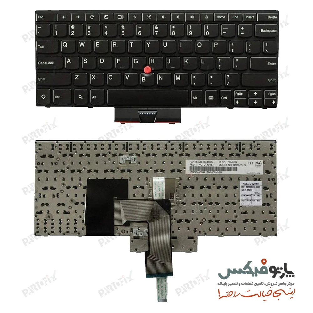 کیبورد لپ تاپ لنوو Lenovo ThinkPad Edge E120 X140 X121 E130 با موس